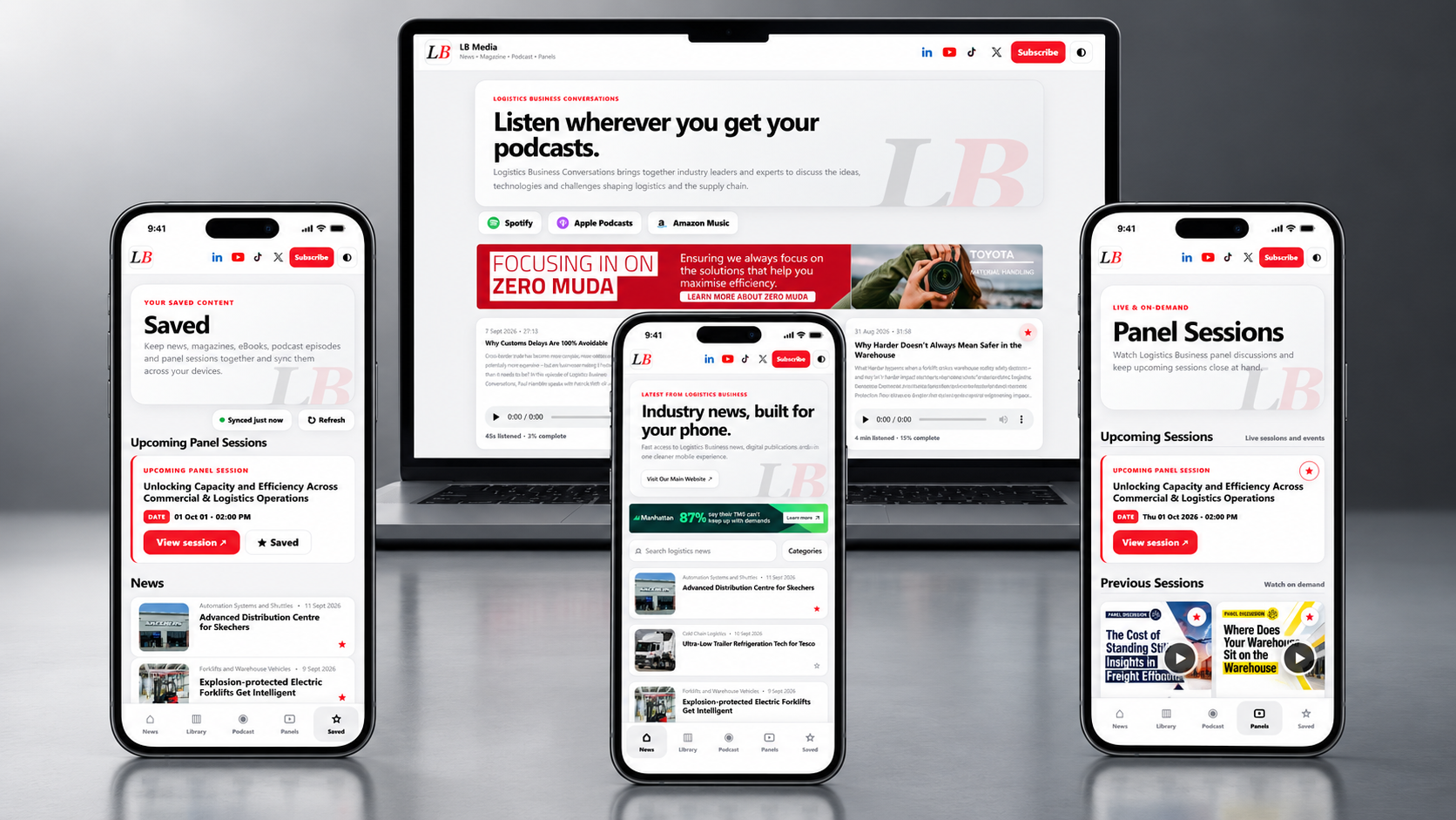 Logistics Business brings news, podcasts and eBooks into one app