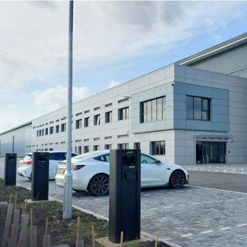 Derby business park adds flexible EV charging capacity