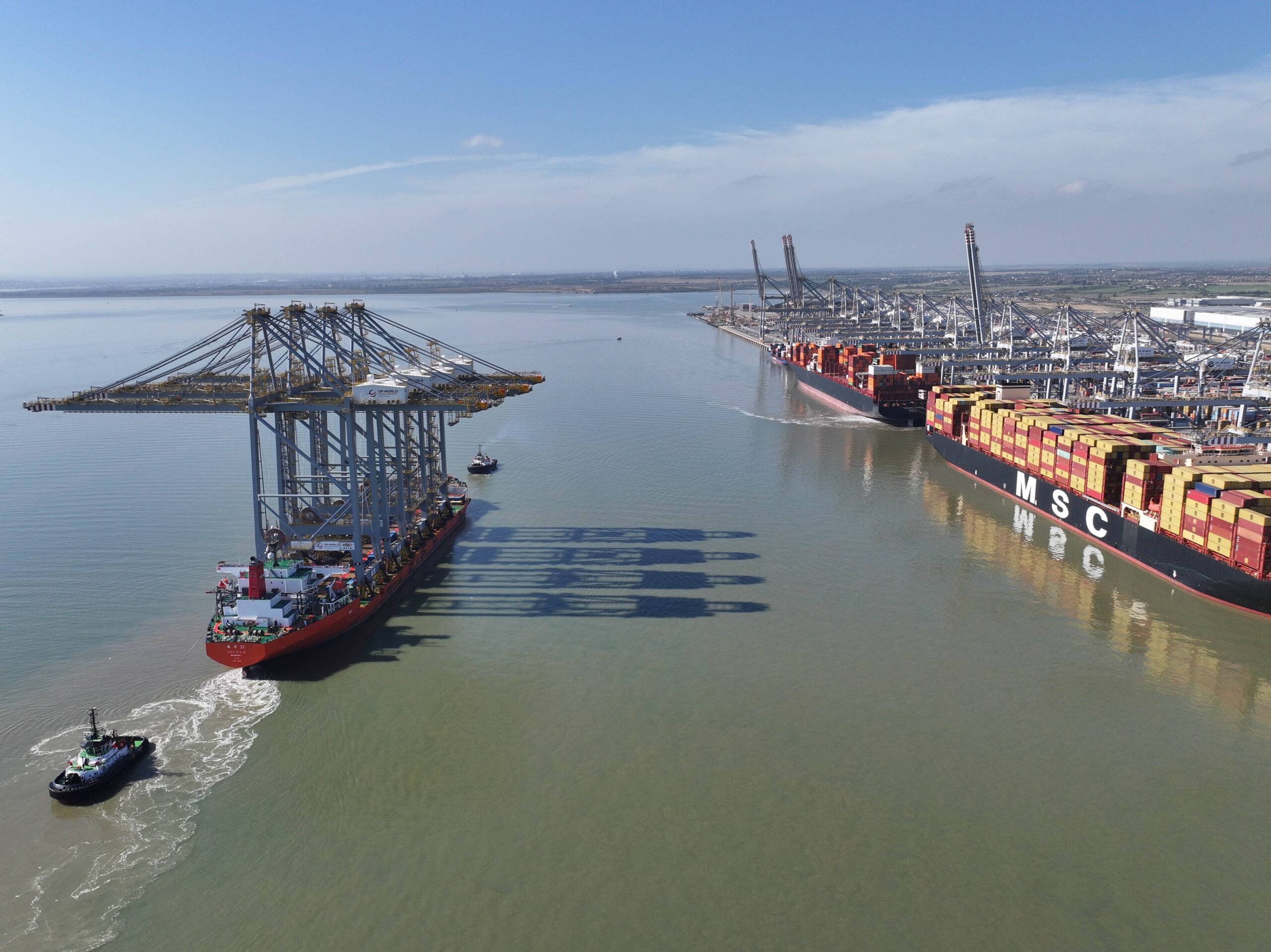DP World expands UK port capacity with four new quay cranes